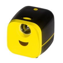 Black Yellow Video Mini LED Smart Projector DLP HD in /HD 4K Decoding with Exquisite and Compact Shape